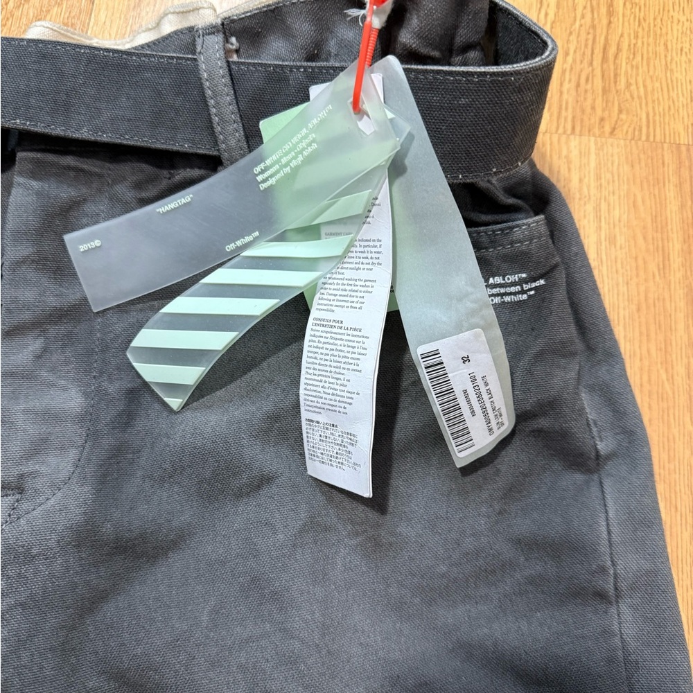Off-White Dark Gray Relaxed Jeans - Picture 7 of 11